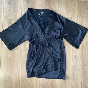 Black Satin Victoria’s Secret Robe